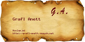 Grafl Anett névjegykártya